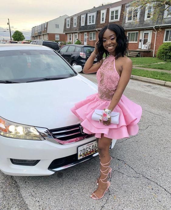 Black Girl Homecoming Dress 2022 Short skirt Tier Beautiful back sleev AnnaCustomDress Black Girl Homecoming Dress 2022 Short skirt Tier Beautiful back sleev AnnaCustomDress
