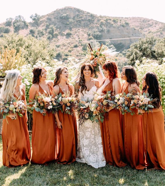Burnt Orange Dresses AnnaCustomDress Burnt Orange Dresses AnnaCustomDress