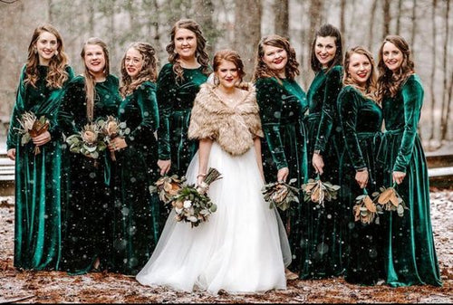 Velvet Bridesmaid Dresses AnnaCustomDress Velvet Bridesmaid Dresses AnnaCustomDress