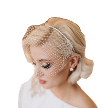 Load image into Gallery viewer, Birdcage Veil for Brides Wedding Headband Netting Bachelorette Party