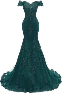green lace fishtail dress Green mermaid fishtail dress for wedding