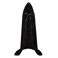 Load image into Gallery viewer, Halloween Cloak with Hood Unisex Adult Velvet Cape Christmas Costums