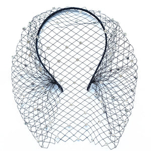 Birdcage Veil for Brides Wedding Headband Netting Bachelorette Party