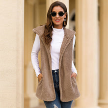 Load image into Gallery viewer, Fleece Vest Jacket Hoodie for Women