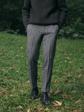 Load image into Gallery viewer, Men&#39;s Suit Nine Pants Wool Tweed Herringbone Slim Fit For Wedding Classic Retro Trousers