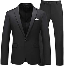 Load image into Gallery viewer, Men&#39;s Suit Slim Fit 2 Piece One Button Notch Lapel Tuxedo For Wedding Prom