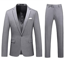 Load image into Gallery viewer, Men&#39;s Suit Slim Fit 2 Piece One Button Notch Lapel Tuxedo For Wedding Prom