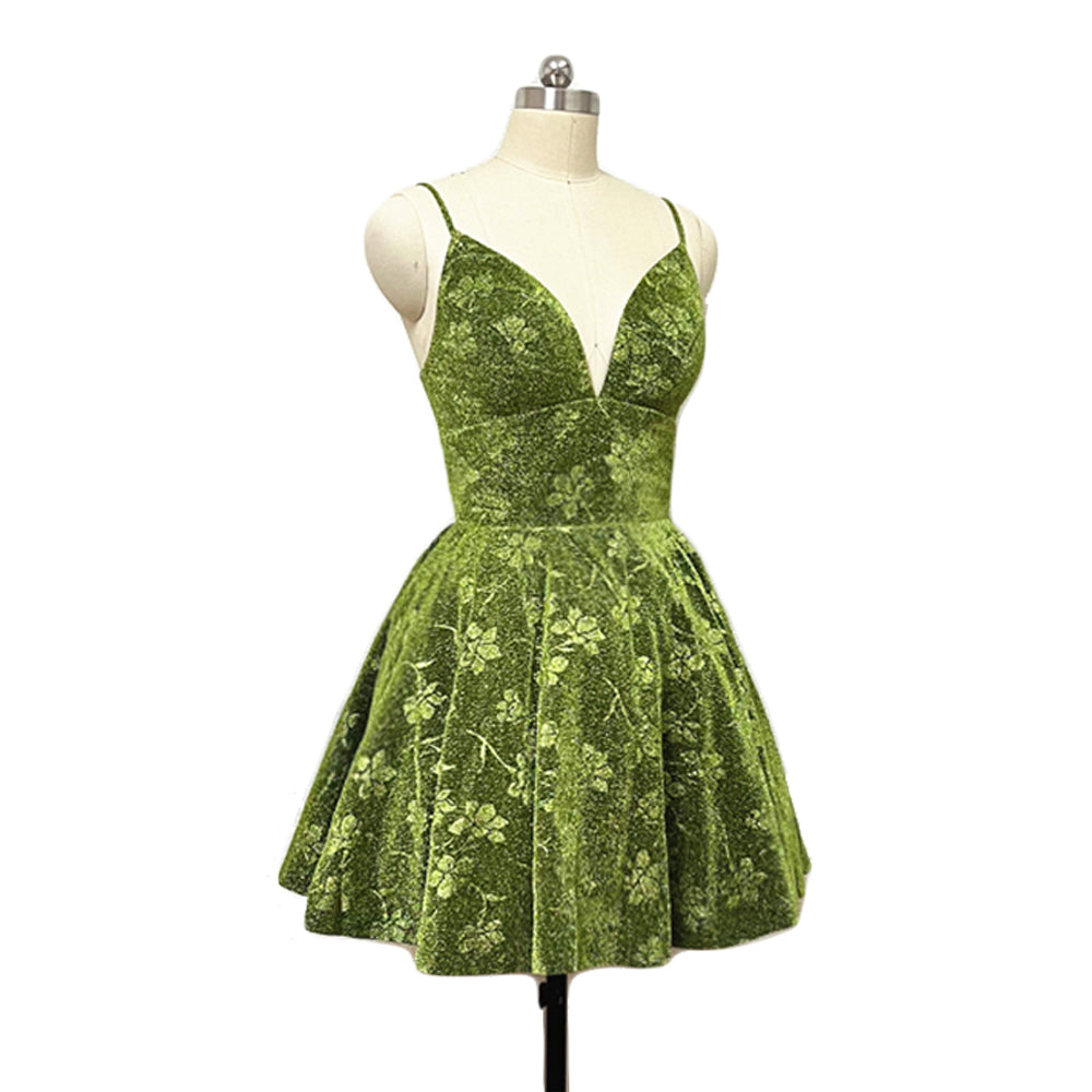 floral homecoming dresses 2022 Stacees Grape Floral Strapless Corset Homecoming Dress Short Mini with Tiered Ruffle Skirt
