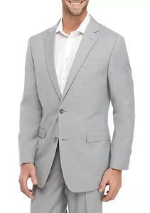 Men's Suit 2 Pcs Solid Slim Fit Wedding Grooms Tuxedos Simple Suit For Casual Business