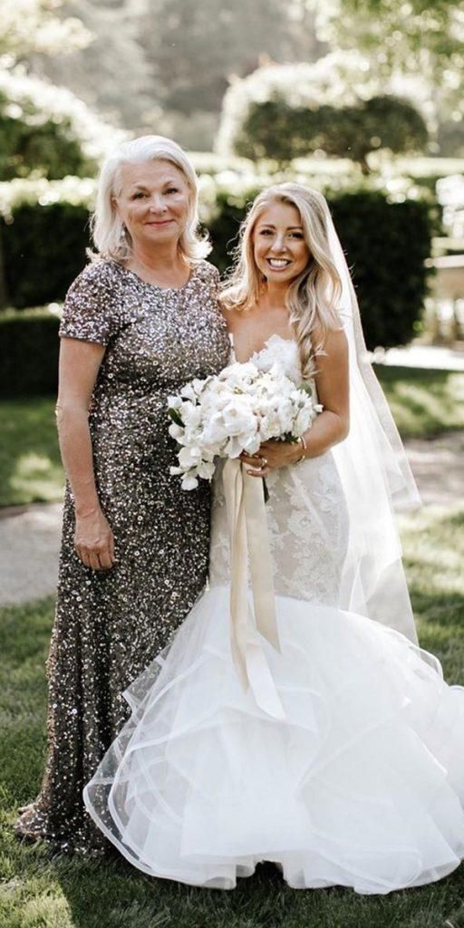 Plus Size Mother of the Bride Dresses 2023 Sequin with Sleeves 6 / Burgundy Plus Size Mother of the Bride Dresses 2023 Sequin with Sleeves 6 / Burgundy